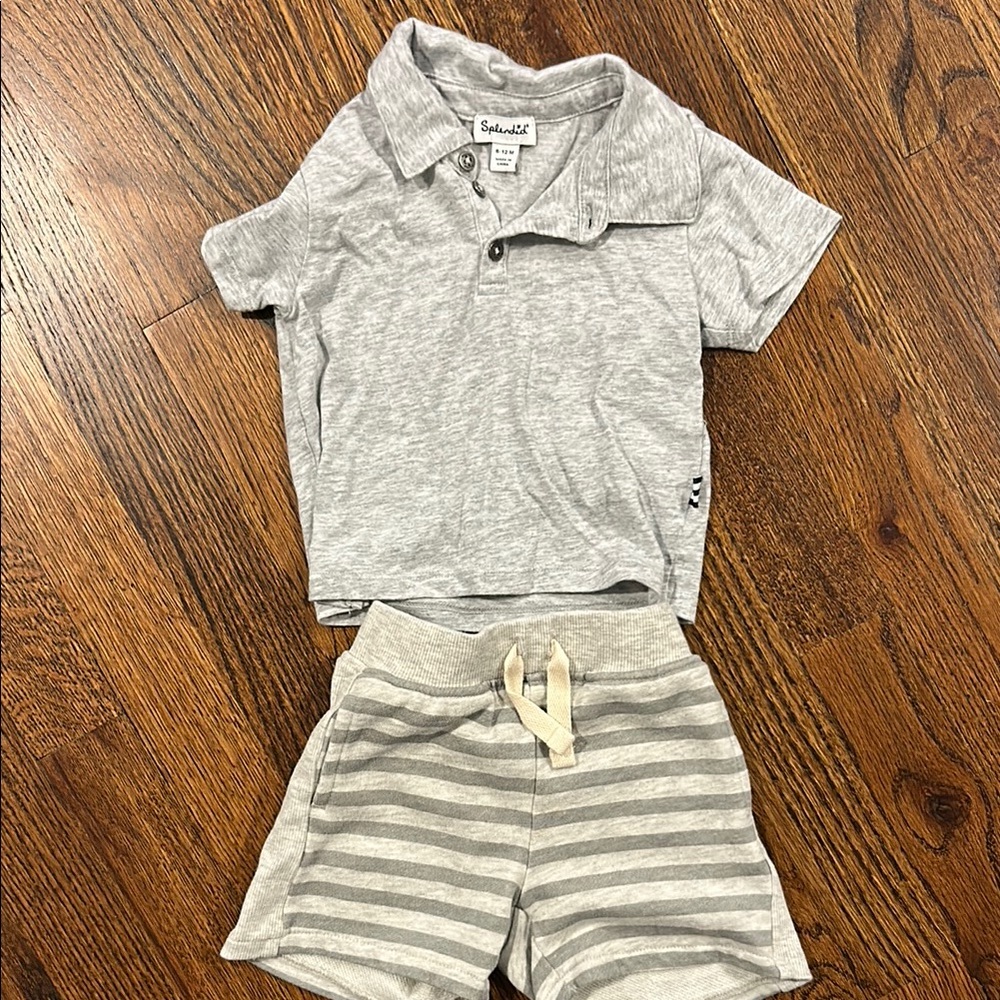 Splendid Gray Kids Matching Set